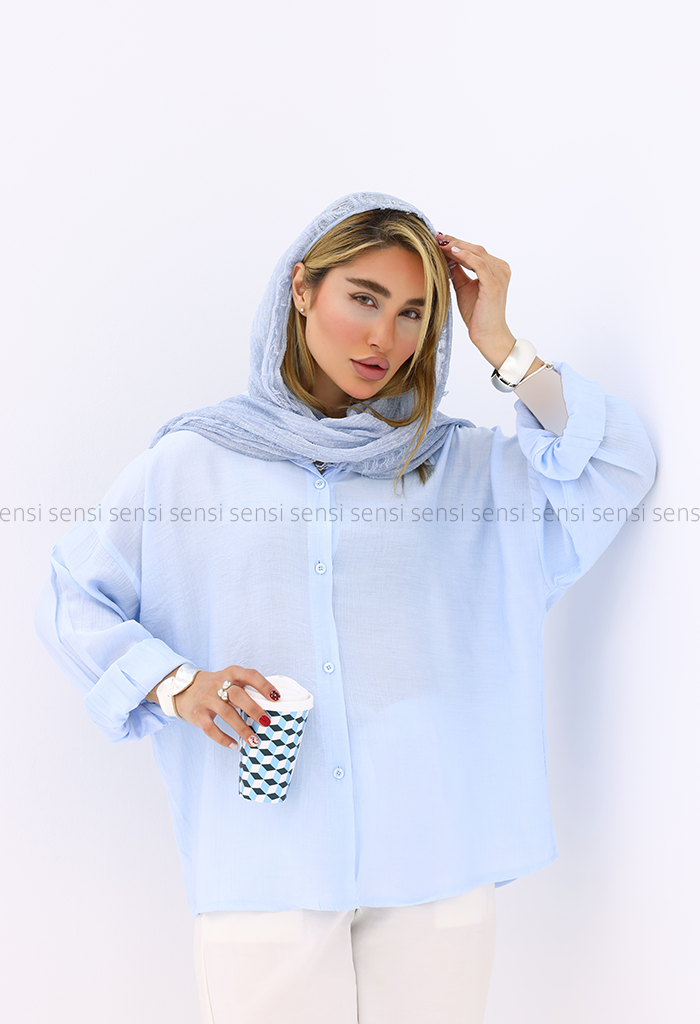 شومیز زنانهnrپری شیشه ای کد1006220